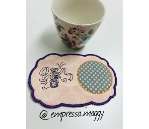 Stickserie ITH - Mug Rugs Decorative Sewing